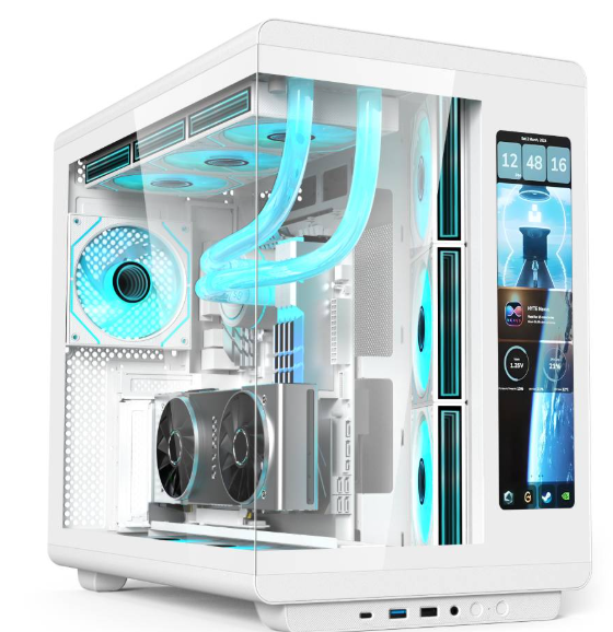 Acer Casing U600 With Built in LED Display 4x Fans White Acer Casing U600 With Built in LED Display 4x Fans White